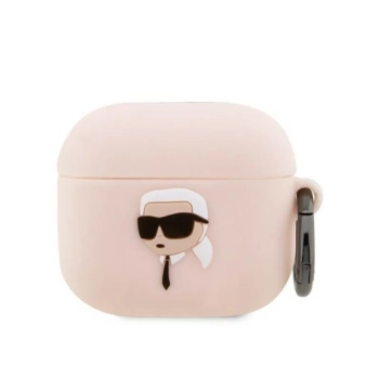 Karl Lagerfeld Silicone NFT Karl Head 3D - Etui AirPods 3 (różowy)