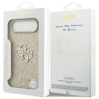 Guess Fixed Glitter Big 4G - Etui iPhone Air (złoty)