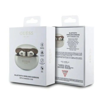Guess True Wireless Classic EST BT5.3 - Słuchawki TWS + etui ładujące (złoty)