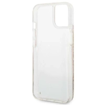 Guess Liquid Glitter Paisley - Etui iPhone 14 Plus (złoty)