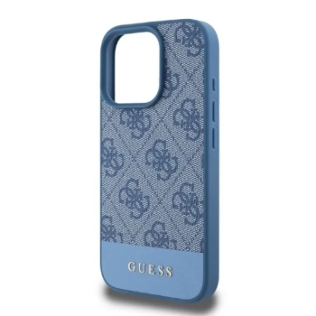 Guess 4G Bottom Stripe - Etui iPhone 16 Pro (niebieski)