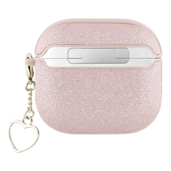 Guess Metallic Script Charm - Etui AirPods 4 (różowy)