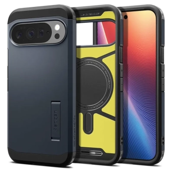 Spigen Tough Armor Mag MagSafe - Etui do Google Pixel 10 Pro XL (Metal Slate)