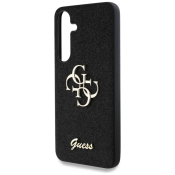 Guess Fixed Glitter Big 4G Metal Logo - Etui do Samsung Galaxy S25 (czarny)