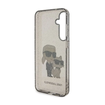 Karl Lagerfeld IML Glitter Karl & Choupette - Etui Samsung Galaxy S24 (czarny)