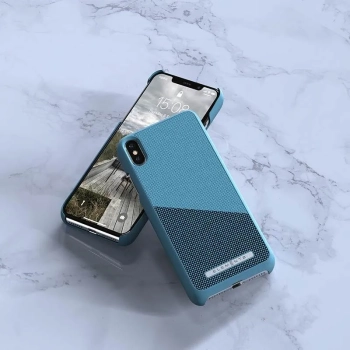 Nordic Elements Saeson Freja - Materiałowe etui iPhone Xs Max (Petrol)