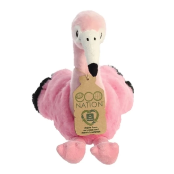 Eco Nation - Pluszowa maskotka / przytulanka Flaming siedzący 27 cm Eco-Friendly
