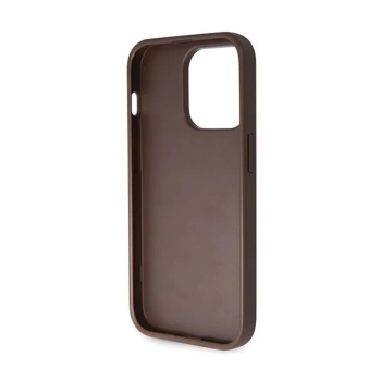 Guess Crossbody 4G Metal Logo - Etui iPhone 14 Pro (brązowy)