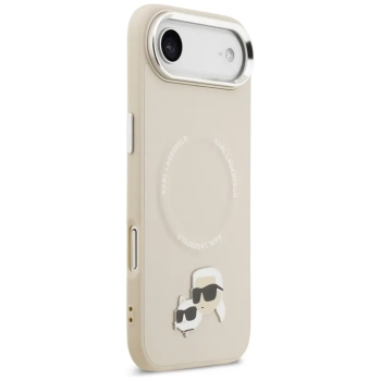 Karl Lagerfeld Karl & Choupette Pins MagSafe - Etui iPhone Air (beżowy)