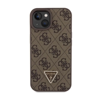 Guess Crossbody 4G Metal Logo - Etui iPhone 15 Plus (brązowy)