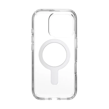 Speck Presidio Perfect-Clear ClickLock & MagSafe - Etui iPhone 16 Pro (Clear / Chrome Finish / Serene Silver)