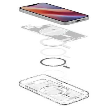 Spigen Ultra Hybrid Mag MagSafe - Etui do iPhone 16e (Zero One White)