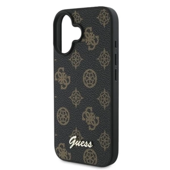 Guess Peony Script MagSafe - Etui iPhone 16 Plus (czarny)