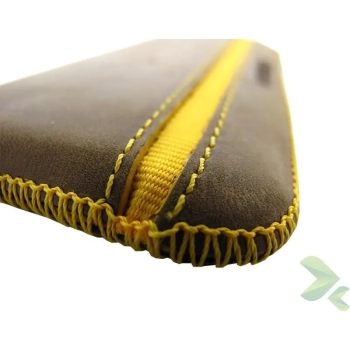 Valenta Pocket Stripe Vintage - Skórzane etui wsuwka (brązowy)