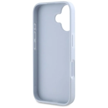 Guess Grained Big 4G Logo Small Classic Logo - Etui do iPhone 16 (niebieski)
