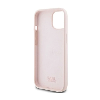 Karl Lagerfeld Silicone Karl Script - Etui iPhone 15 (różowy)