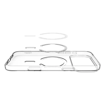 Spigen Liquid Crystal Mag MagSafe - Etui do iPhone 17 Pro (Clear/White)