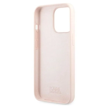 Karl Lagerfeld Slilicone Karl & Choupette - Etui iPhone 13 Pro (różowy)