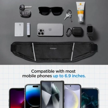 Spigen A710 Dynamic Shield Waist Bag - Saszetka sportowa / nerka na smartfon do 6.9