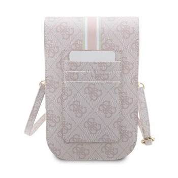 Guess 4G Stripes - Torebka crossbody na telefon (różowy)
