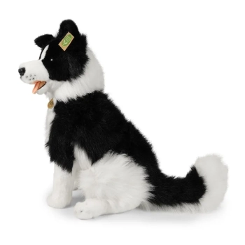 Rappa - Pluszowa realistyczna maskotka Pies Border Collie siedzący 40 cm Eco-Friendly