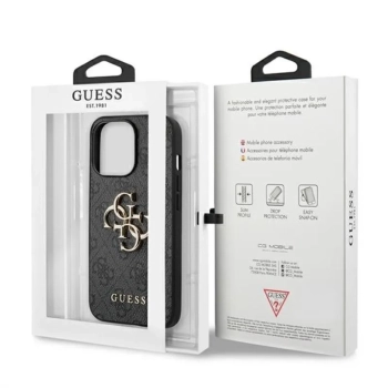 Guess 4G Big Metal Logo - Etui iPhone 13 Pro (szary)