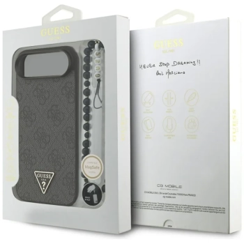 Guess 4G Strap Triangle Logo MagSafe - Etui do iPhone Air (czarny)