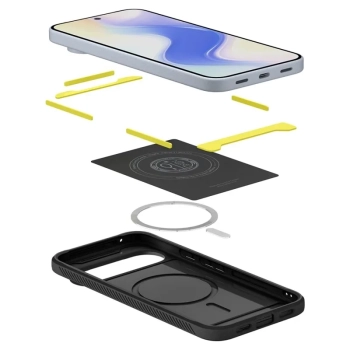 Spigen Rugged Armor Mag MagSafe - Etui do Google Pixel 10 Pro XL (Matte Black)