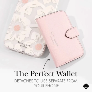 Kate Spade New York Morgan MagSafe Wallet - Portfel magnetyczny (Chalk Pink)