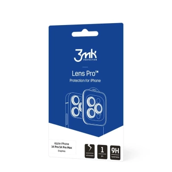 3mk Lens Protection Pro - Szkło na obiektyw aparatu iPhone 14 Pro / 14 Pro Max (Grafitowy)