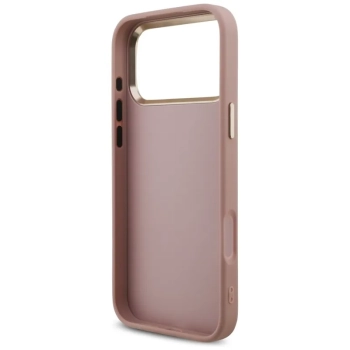 Guess Fixed Glitter Big 4G Metal Frame - Etui iPhone 17 Pro Max (różowy)