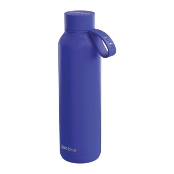 Quokka Solid With Strap - Butelka termiczna ze stali nierdzewnej 630 ml z paskiem (Dusk Blue)