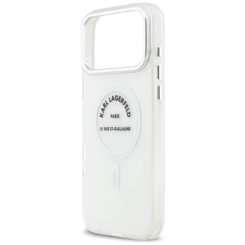 Karl Lagerfeld IML Karl RSG Logo MagSafe - Etui iPhone 17 Pro Max (przezroczysty)