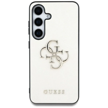 Guess Grained Big 4G Logo Small Classic Logo - Etui do Samsung Galaxy S25 (beżowy)