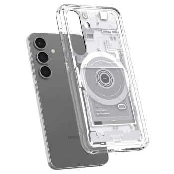 Spigen Ultra Hybrid Mag MagSafe - Etui do Samsung Galaxy S25 (Zero One White)
