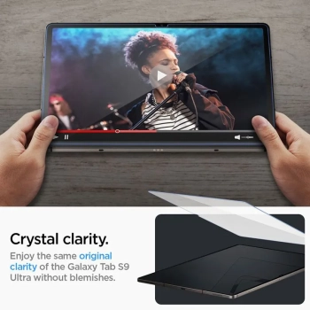 Spigen GLAS.TR EZ FIT - Szkło hartowane do Samsung Galaxy Tab S8 Ultra / S9 Ultra 14.6