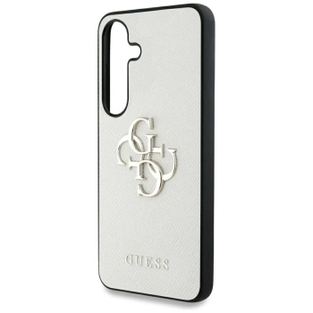 Guess Grained Big 4G Logo Small Classic Logo - Etui do Samsung Galaxy S25 (beżowy)