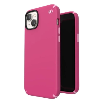 Speck Presidio2 Pro MagSafe - Antybakteryjne etui iPhone 15 Plus / 14 Plus (Digitalpink / Blossompink / White)