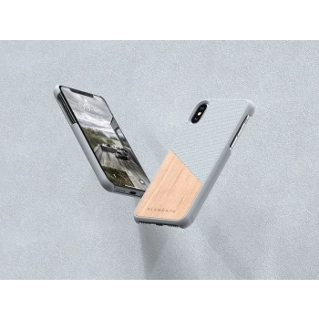 Nordic Elements Original Hel - Drewniane etui iPhone Xs Max (Light Grey)
