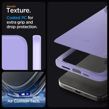 Spigen Thin Fit - Etui do iPhone 15 Pro (Fioletowy)