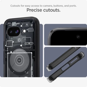 Spigen Ultra Hybrid Mag MagSafe - Etui do Google Pixel 9a (Zero One Black)