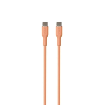 PURO ICON Soft Cable - Kabel USB-C do USB-C 1.5 m (Apricot)