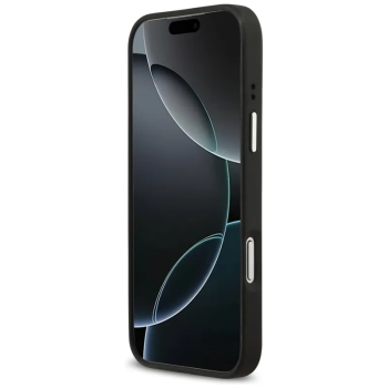 Guess Grained Big 4G Classic Logo - Etui iPhone 17 Pro Max (czarny)