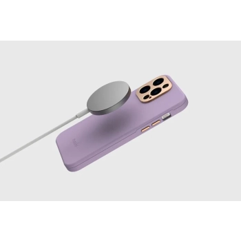 Moshi Napa Slim MagSafe - Skórzane etui iPhone 14 Plus (Lavender Purple)