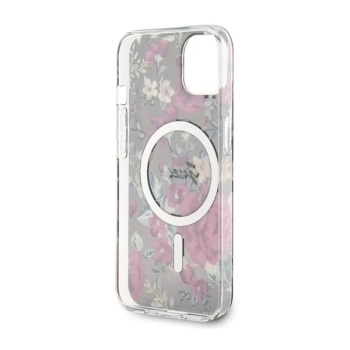 Guess Flower MagSafe - Etui iPhone 14 Plus (Zielony)