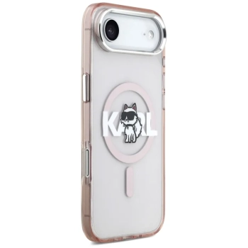 Karl Lagerfeld IML Choupette Sketch Logo MagSafe - Etui iPhone Air (różowy)