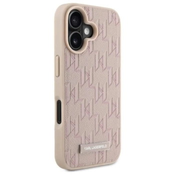Karl Lagerfeld Hot Stamp MagSafe - Etui iPhone 16 (różowy)