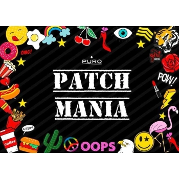 PURO Patch Mania - Etui Samsung Galaxy A3 (2017) w zestawie 5 naklejek (żółty)