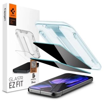 Spigen GLAS.TR EZ FIT Privacy 2-Pack - Szkło hartowane z filtrem prywatyzującym do Google Pixel 9 / 9 Pro 2 szt