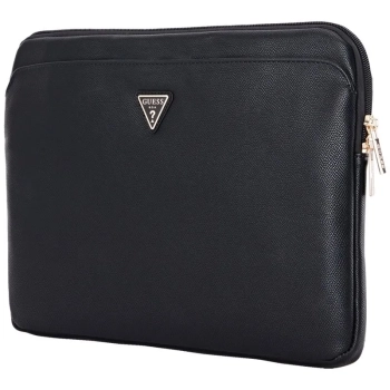 Guess Grained Zipper Pocket Triangle Logo Sleeve - Etui na notebooka 14